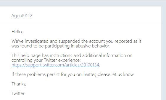 Agent9141 (Agent19 on Twitter) received an account suspension notice for WebShootersGO.