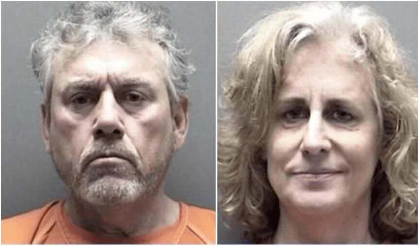 Robert Ussery aka SideThorn and Jodie Mann aka Conspiracy Granny 2018 mugshots.