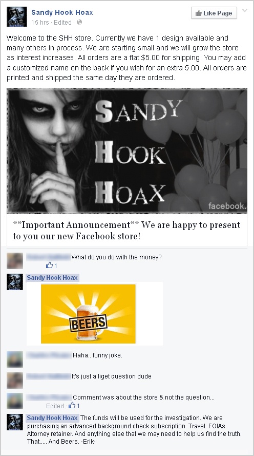 Erik Nikolas Pearson hoaxer-chandler-arizona-az-yakima-washington-wa-sandy-hook-hoax-hoaxers-joker-shh-store-facebook-beers