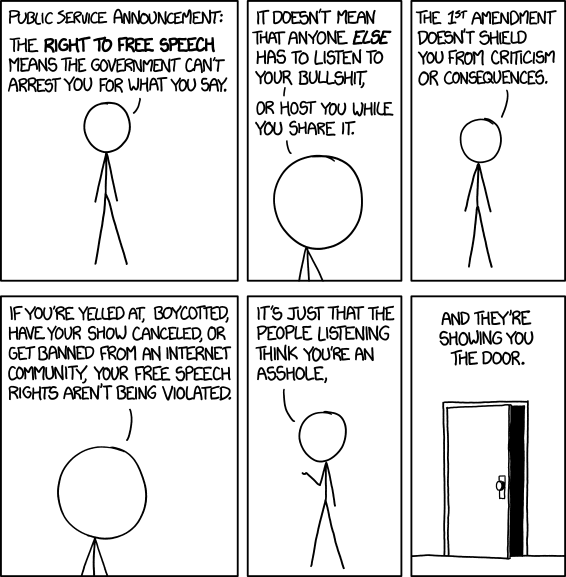 Free speech cartoon for Alex Jones!