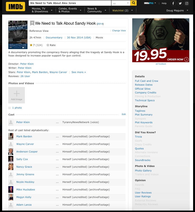 IMDb - We Need to Talk About Sandy Hook
